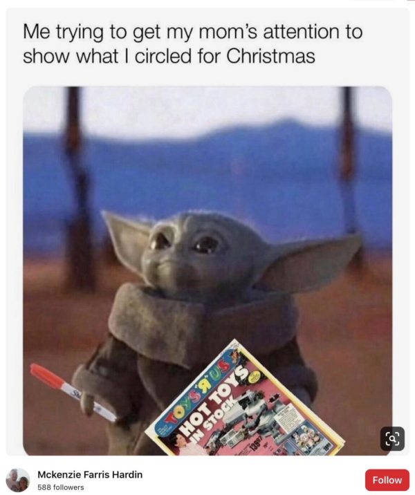 19 Adorable Baby Yoda Memes For Christmas 2020 - Live One Good Life